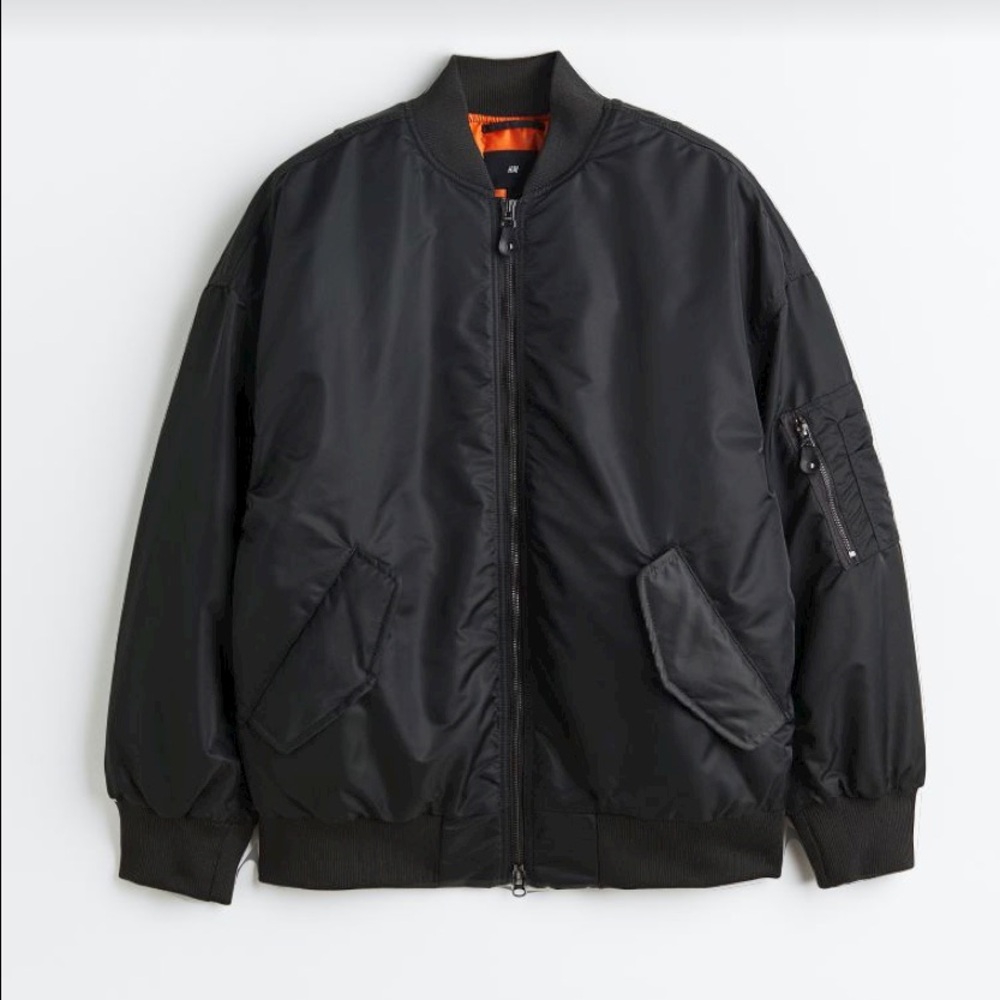 H&M Black Bomber Jacket